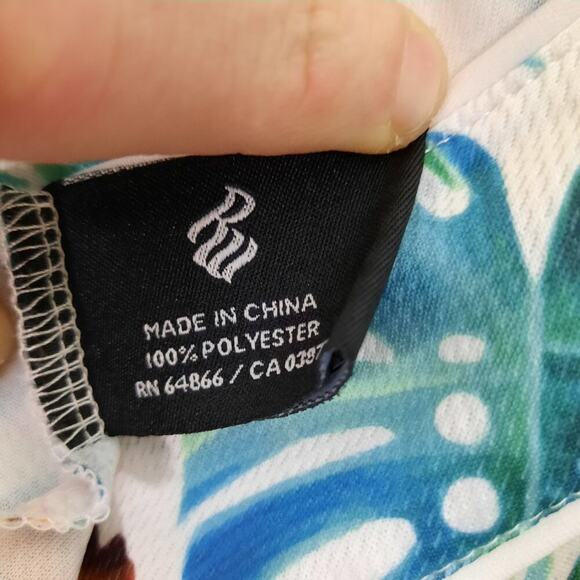 Rocawear XL Jersey Shirt #99 Tropical Button Down Y2K Hip Hop Streetwear Rare - Picture 6 of 6